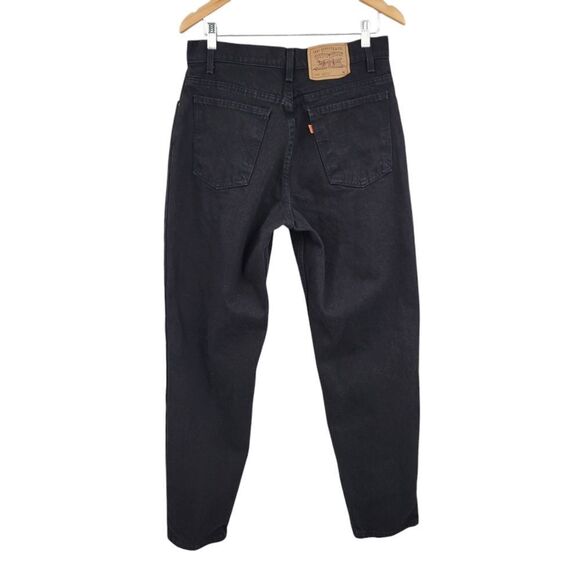 Levi's 951 Vintage 90s Orange Tab Jeans Black Denim Relaxed Fit Tapered Leg Pr#2 - Picture 1 of 8